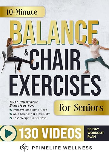 Free: 10 Minute Balance + Chair Exercises for Seniors 2 in 1 Bible